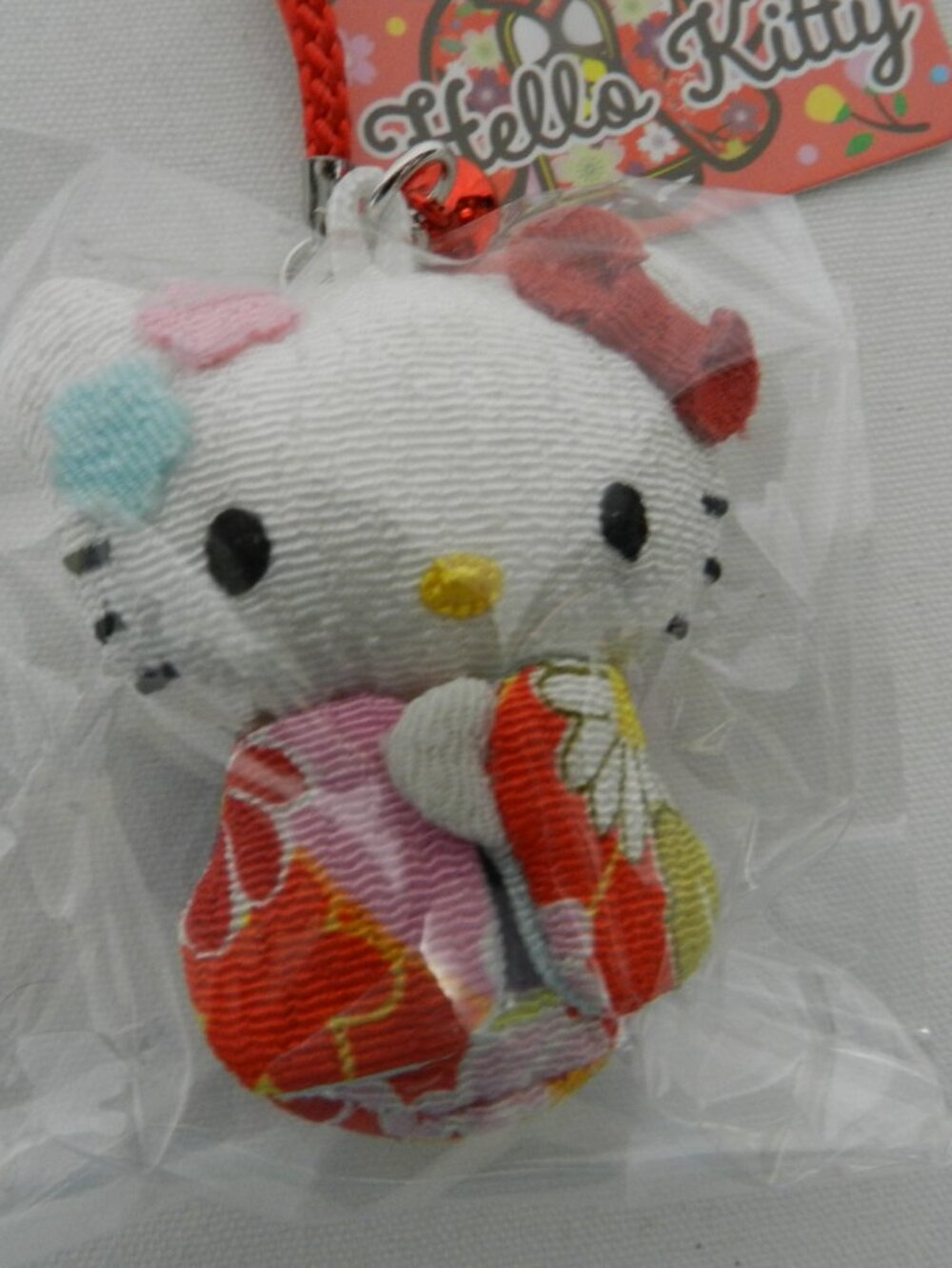 Sanrio Hello Kitty 3D phone purse Charm Kimono Japan Limited Fabric NEW NWT - Picture 9 of 12